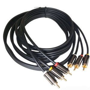 1.8M Aerbes AB-S051 3RCA Male To 3RCA Male Cable