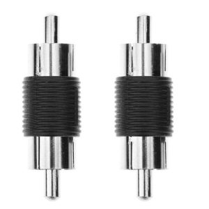 100 pcs RCA Male to Male AV Audio Video Plug Jack Extension Cable Connectors