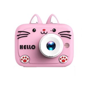 Aerbes AB-SX02 Cat Ear Kids Image And Video Camera with Lanyard,5 Built In Games