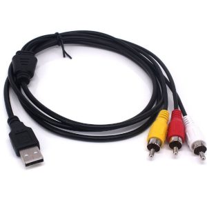 SE-L208 USB To 3RCA Male AV Cable