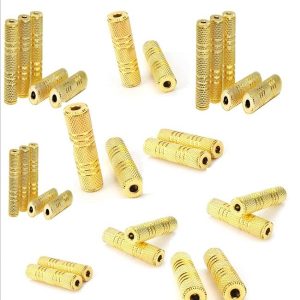 SE-L132 Aux Coupler, 3.5mm Female to Female Adapter Stereo Connector Pack of 100