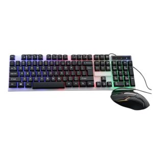 Colurful Light USB Gaming Combo Wired Keyboard & Mouse Set - K-518