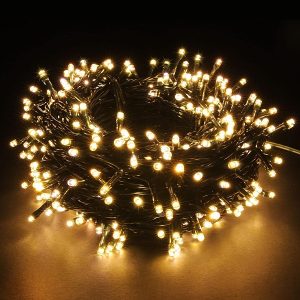 100M Warm White 9V String Fairy Light On Black Cable With 8 Modes - ZYF-D147