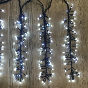 ZYF-36L LED Fairy Curtain Light White With Black Cable 3×0.7M