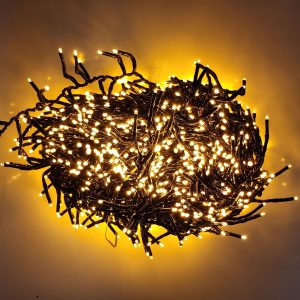 20M Warm White LED Inter-Connecting Black Cable Fairy Light - ZYF-D85