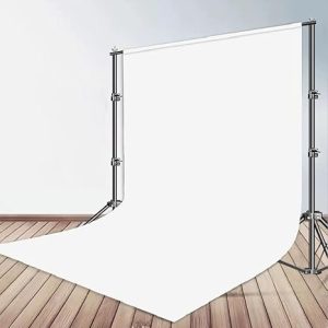 Premium Muslin Backdrop Cloth with 3x3m Backdrop Stand for Studio Photography